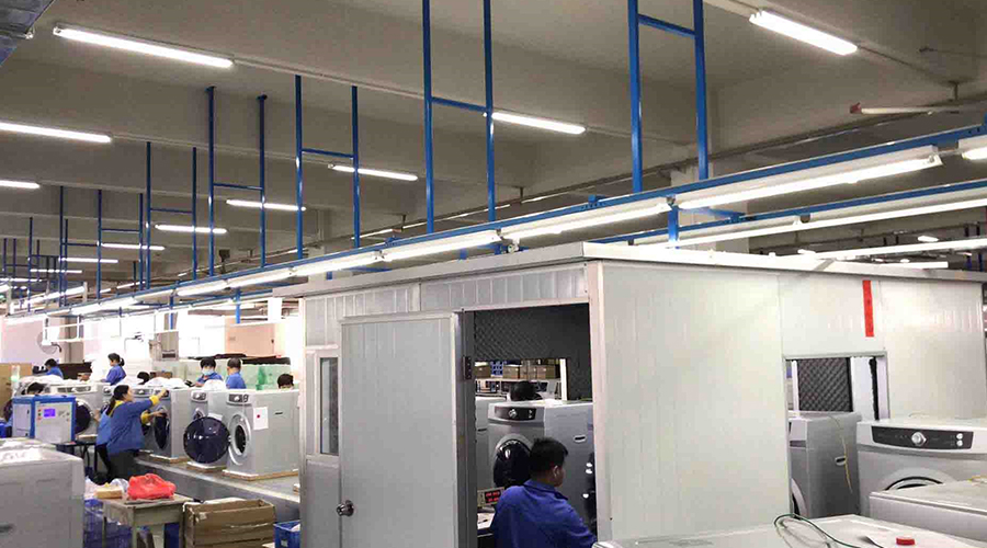 金環(huán)電器如何保證客戶收到的滾筒干衣機運行時無異響？