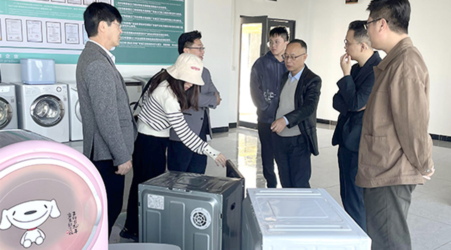 再續(xù)前緣！客戶遠(yuǎn)道而來到訪金環(huán)電器洽談滾筒干衣機(jī)合作