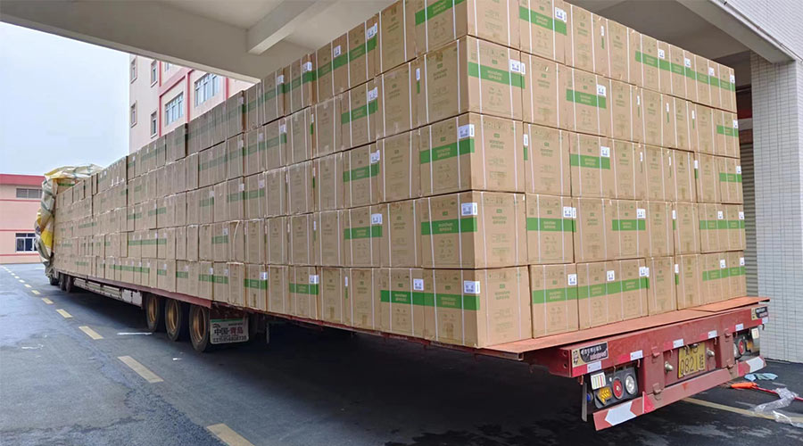 場(chǎng)面壯觀！國(guó)內(nèi)某知名品牌客戶(hù)2000臺(tái)波輪洗衣機(jī)高效裝柜完畢