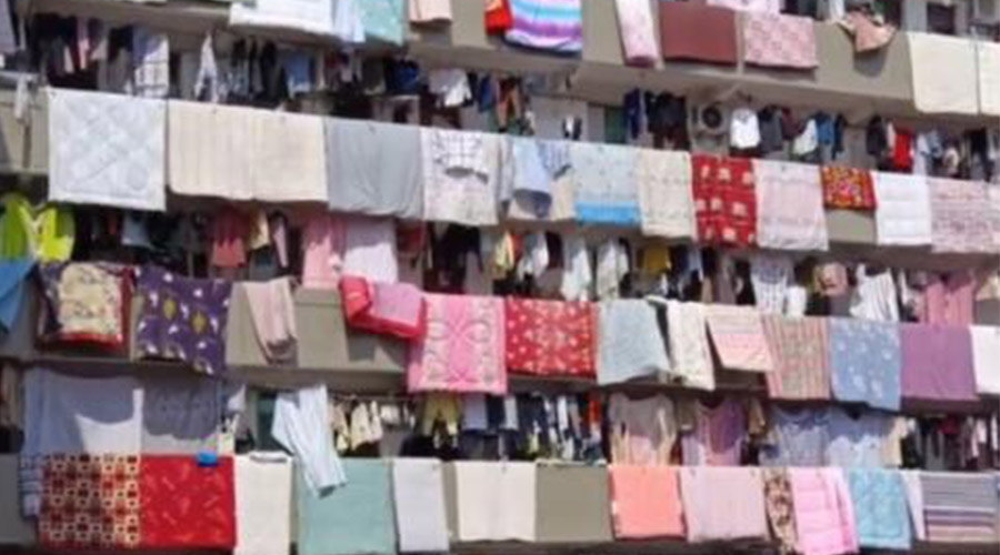 學(xué)?，F(xiàn)曬被大場(chǎng)面！滾筒衣服烘干機(jī)即烘即干大件棉被 便捷好用