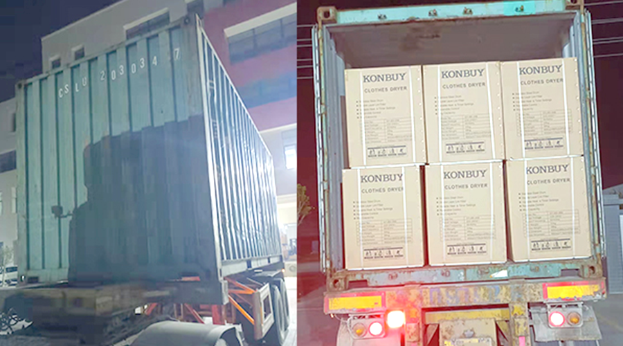 國內(nèi)外市場“兩開花”！康標(biāo)滾筒干衣機(jī)出貨到國外