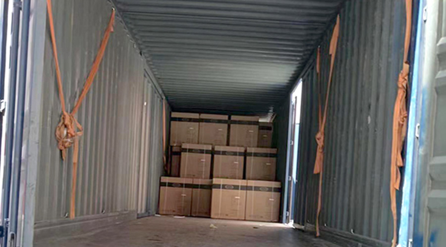 100臺12kg滾筒衣服烘干機裝柜完畢！順利出貨